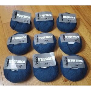 ARTFUL YARNS Fragrance Skiens Lot Wool Viscose Alpaca Color 8 Blue 130 Yards 50g